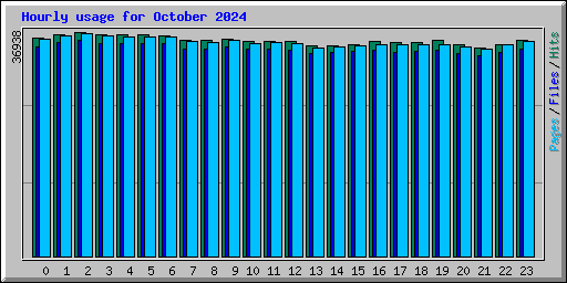 Hourly usage for October 2024