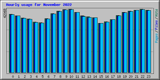 Hourly usage for November 2022