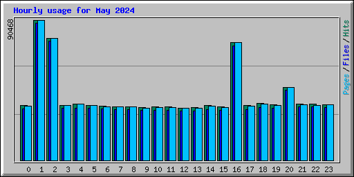 Hourly usage for May 2024